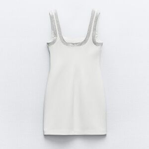 ZARA SHORT DRESS WITH RHINESTONES